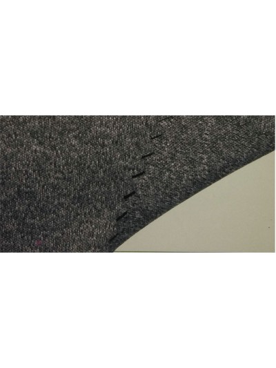 FJ-FRFE  DH-1303  INTERLOCK BRUSH 100％polyester DARK GREY HEATHER  58''/160GSM 45度照